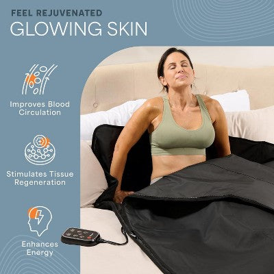 Lifepro RejuvaWrap Infrared Sauna Blanket Portable Far Infrared Sauna for Detox, Relaxation, Tension Relief & Muscle Recovery