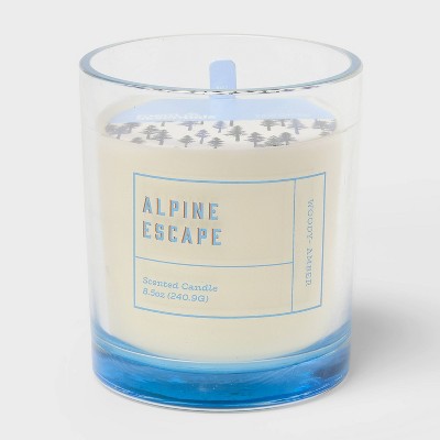 Glass Alpine Escape Jar Candle - Room Essentials