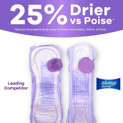 Always Discreet Drop Incontinence Pads - Heavy - Regular - 48ct