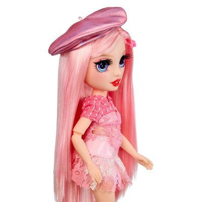 Rainbow High Pretty in Paris Fashion - Bella Parker (Pink) Rainbow 11" Fashion Doll with Outfit & Handbag Girls Toy Ages 4-12 Years