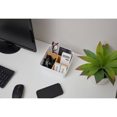Thinkspace 4 Compartment Storage White