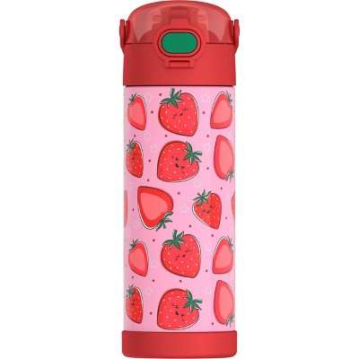 Thermos 16oz Stainless Steel FUNtainer Water Bottle - Strawberry Smiles