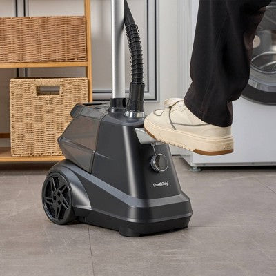 True & Tidy SX3 Industrial Garment Steamer with 3 Steam Settings and On/Off Pedal Black: 1800W, 90 Min Steam, 3L Tank (LOCAL PICKUP ONLY)