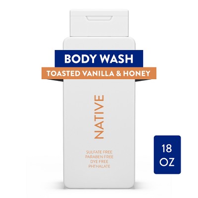Native Body Wash Limited Edition - Toasted Vanilla & Honey - Sulfate Free - 18 fl oz