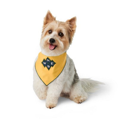 Reversible Compass Dog and Cat Bandana - Dark Yellow - The Cuddle Collab with Baloo & Pan - XS/S