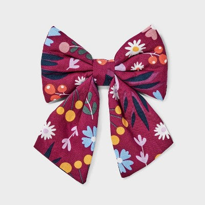 Floral Fashion Dog Bowtie - Boots & Barkley One Size Fits Most