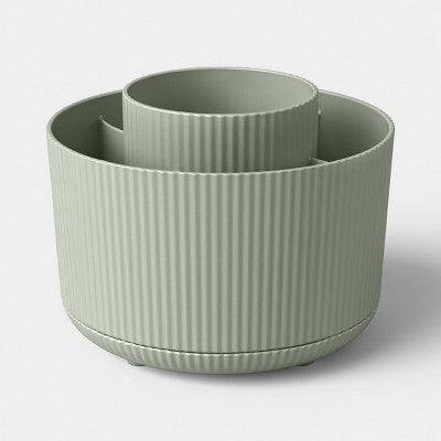 Ribbed Green Spinning Pencil/Pen Divider - Threshold