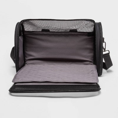 Signature Pet Dog Carrier Duffel Bag Black - Open Story
