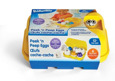 Kidoozie Peek N Peep Eggs - Mentally Stimulating – Employs Tactile Engagement – for Ages 12 Months and Up