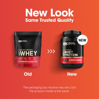 Optimum Nutrition Gold Standard 100% Whey Protein Powder - Strawberries & Cream - 22 Servings - 24oz
