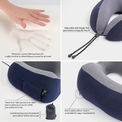 Travelon Transit Premium Neck Pillow - Navy