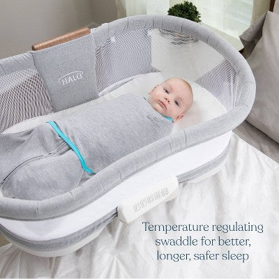 HALO Innovations Sleepsack Swaddle Wrap Ideal Temperature - Navy - Newborn
