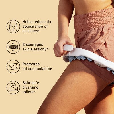 M3 Anti-Cellulite Massage Roller for Contoured Thighs & Smoother Skin, Gentle Grip-Friendly Design for Buttocks, Cellulite Removing Massager