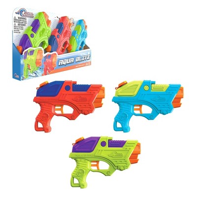 Tidal Storm Aqua Blitz - 3pk: Toy Blasters for Kids, ABS Material