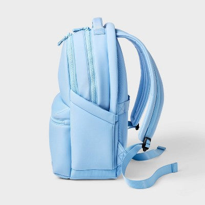 14L Faux Neoprene Backpack - All In Motion Blue: Water Repellent, High School Use