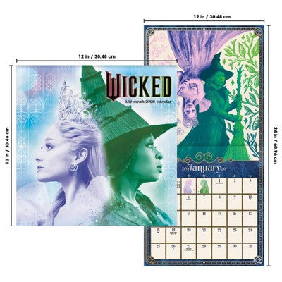 DateWorks 12"x12" 2026 Wicked Wall Calendar