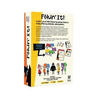 Wilder Games Jackbox: Fakin' It Card Game: Creative Thinking Party Game for 2-6 Players, Includes Cards & Tokens