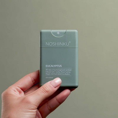 NOSHINKU Refillable Eucalyptus Ultra-Moisturizing Pocket Sanitizer - Travel Size - 20 ml