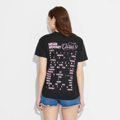 Women's Megan Moroney Album Short Sleeve Graphic T-Shirt - Black XS
