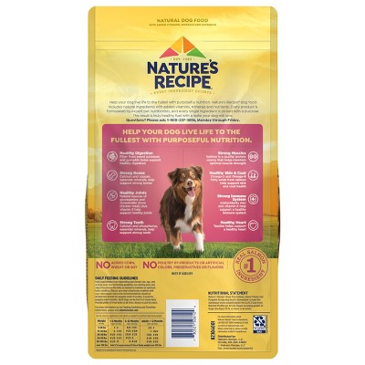 Nature's Recipe Grain Free Salmon, Sweet Potato & Pumpkin Recipe Dry Dog Food - 4lbs