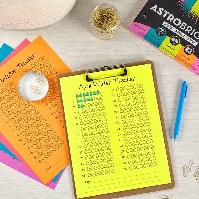 100 Sheets Printer Paper 8.5"x11" Tropical - Astrobrights: Multicolor Specialty Uncoated Paper, 100 Sheets, Letter Size