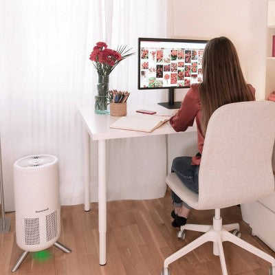 Honeywell Designer Series HEPA Tower White HPA830W: Air Purifier, 3 Settings, 100-300 sq. ft., AHAM & Energy Star Certified
