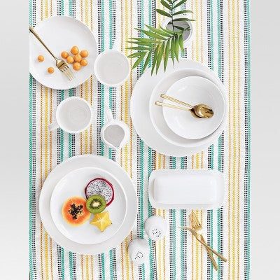 16pc Porcelain Coupe Dinnerware Set White - Threshold (LOCAL PICKUP ONLY)