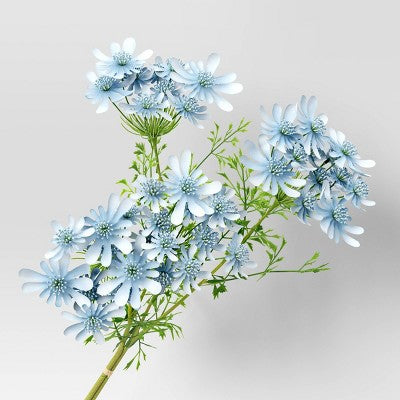 Artificial Blue Flower Stem - Threshold (LOCAL PICKUP ONLY)