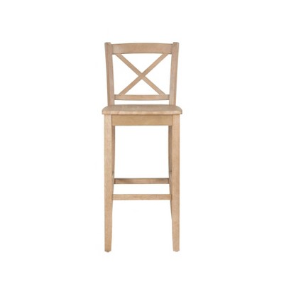 Linon Torino Wash X Back Counter Height Barstool Gray (LOCAL PICKUP ONLY)