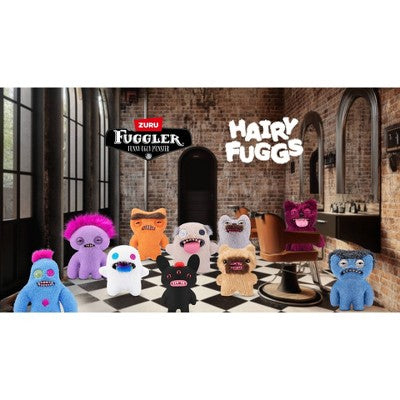 Fuggler 9" Hairy Fuggs Old Tooth Moustache Gray Stuffed Animal