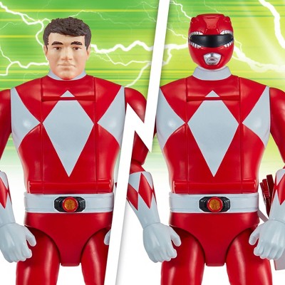Mighty Morphin Power Rangers Re-Ignition Auto-Morphin Red Ranger 6" Action Figure with Head-Flipping Morph Feature and Weapons Accessories