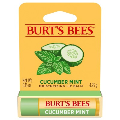Burt's Bees Lip Balm - Cucumber Mint - 0.15oz: Moisturizing, Paraben-Free, Sulfate-Free, Formaldehyde-Free
