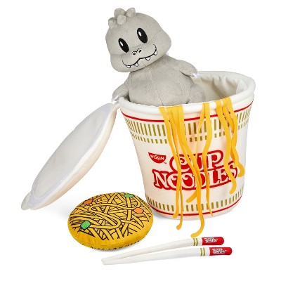 NECA Nissin x Godzilla 10" Interactive Plush Godzilla in Cup Noodles