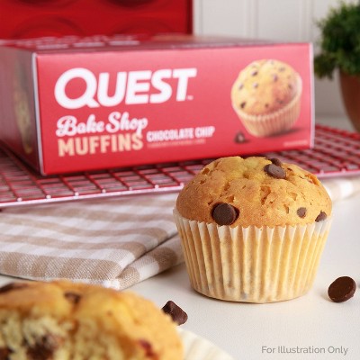 Quest Nutrition Bake Shop Muffin - Chocolate Chip - 8.04oz/4ct