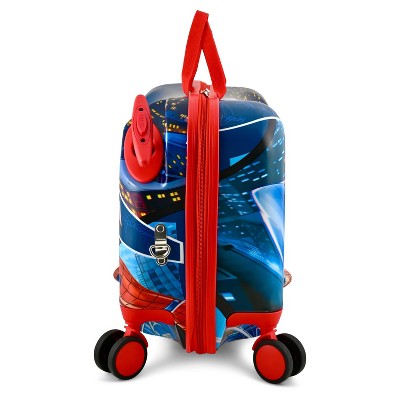 Marvel Kids' Spider-Man Hardside Carry On Ride-On Suitcase