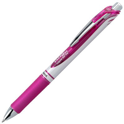 Pentel EnerGel 3pk Gel Pen Violet Ink with +1 Refill: 0.7mm Quick Drying Retractable Purple Ink Pens, Art & Stationery
