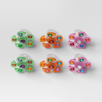 6ct Light Up Spinner Rings Party Favor Set - Hyde and EEK! Boutique