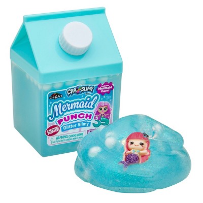 Cra-Z-Slimy Mermaid Punch Glitter Scented Slime with Mermaid Charm: Encourages Creativity, Includes Single Piece