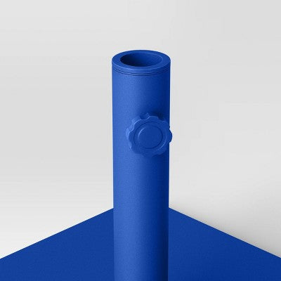 25lbs Steel Square Outdoor Patio Market Umbrella Bases Cobalt - Room Essentials (LOCAL PICKUP ONLY)