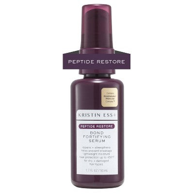 Kristin Ess + Hair Serum for Frizz & Damaged Hair - Peptide Bond Repair with Heat Protectant - 1.7 fl oz