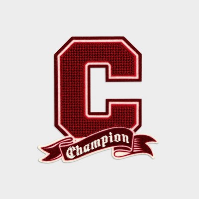 Champion Old English Banner Patch - Maroon
