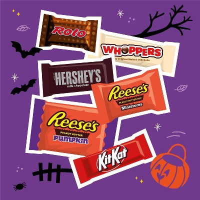 HERSHEY'S Chocolate Assorted Halloween Candy Miniatures - 19.62oz/60pc