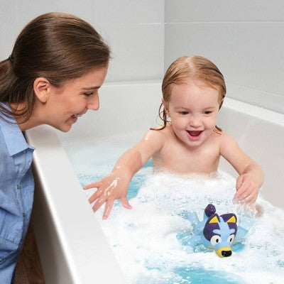 Tomy Swimming Bluey Bath Toy with Seahorse- Water Toy for Tub or Pool