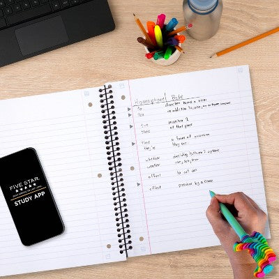 Five Star 130 Sheet 1 Subject Wide Ruled Customizable Notebook Lilac