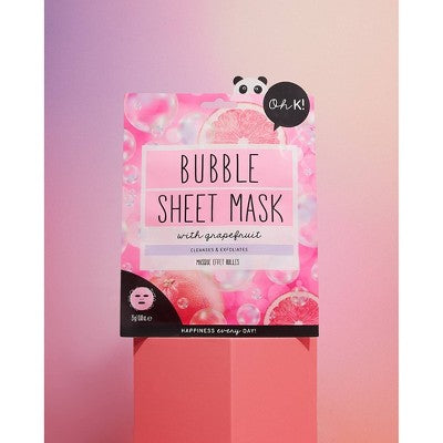 Oh K! Bubble with Grapefruit Sheet Mask - 0.67 fl oz