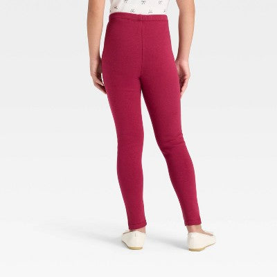Girls' Cozy Leggings - Cat & Jack Red M