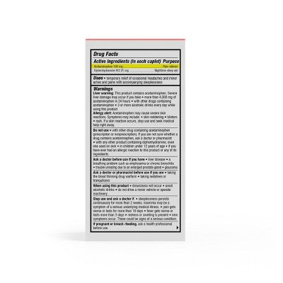 Cabinet Health Acetaminophen Pain Reliever and Nighttime Sleep Aid Refillable Glass Bottle - 120ct