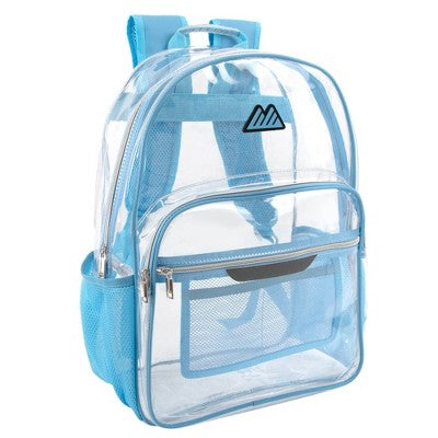 Summit Ridge Clear Backpack - Light Blue: School Bag for Preschool & Elementary