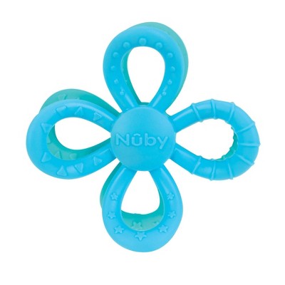 Nuby Geo Silicone Teether - Boy