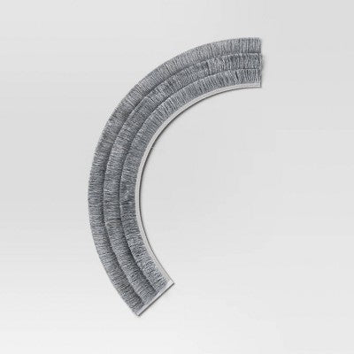 Christmas Roll Up Tinsel Collar Silver - Wondershop